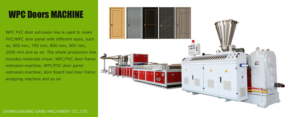 Ligne de production de portes WPC