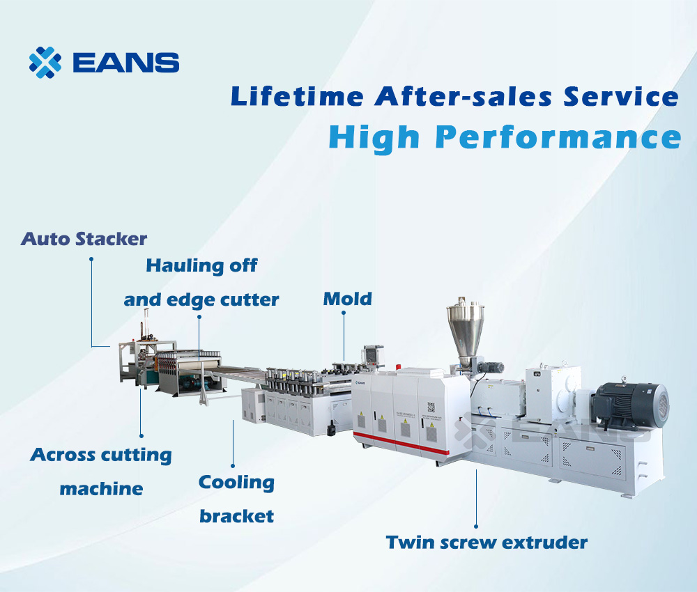 Ligne de production de panneaux de mousse WPC