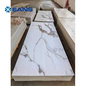 Ligne de production de panneaux muraux en marbre cannelé en PVC