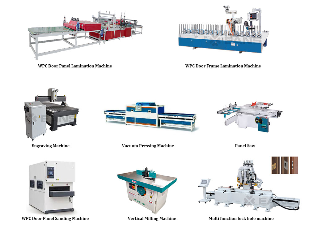 Machine de fabrication de portes WPC (4)
