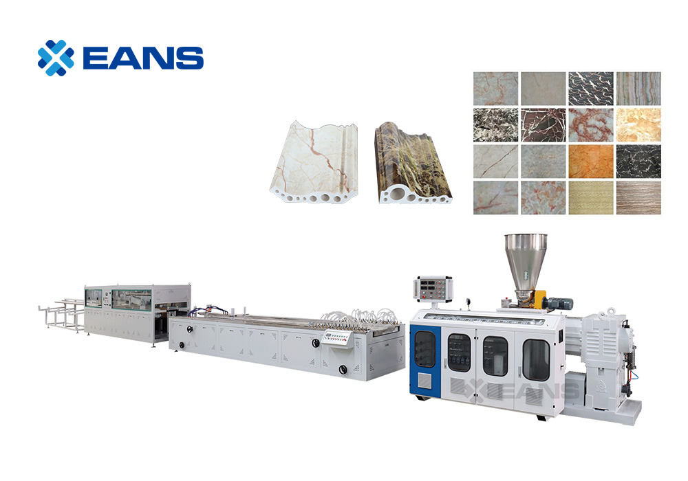 Extrusion de profil de marbre artificiel en PVC faisant la machine