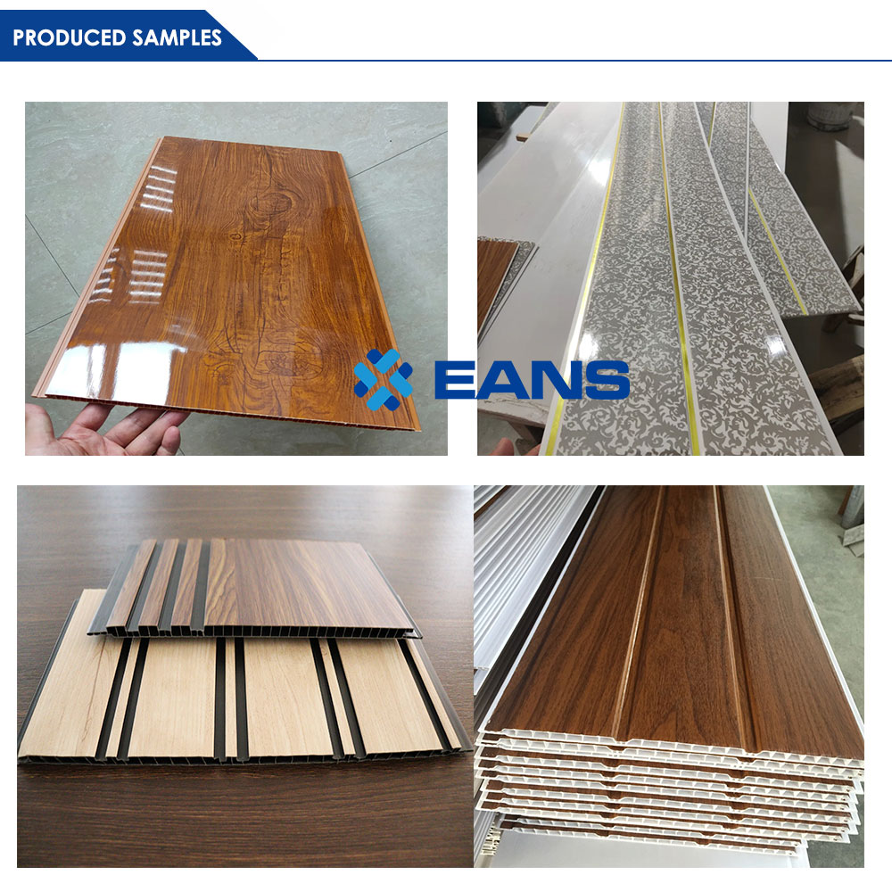 Ligne de production de panneaux muraux en PVC