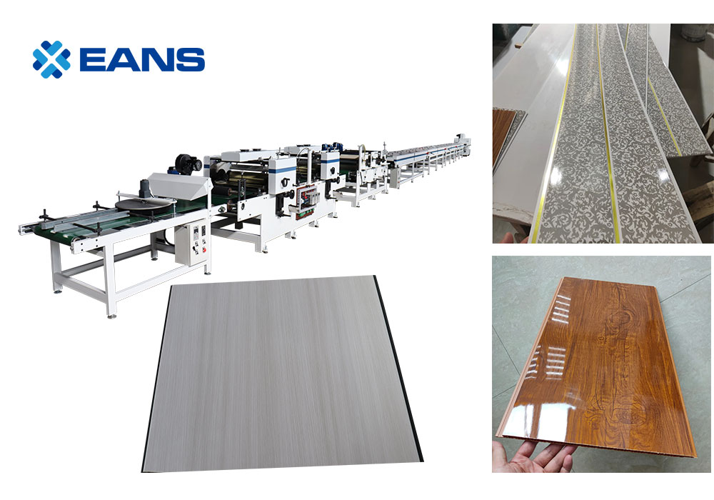 ligne de rev&ecirc;tement de panneaux muraux en PVC