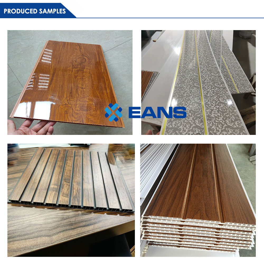 Ligne de production de panneaux muraux en PVC